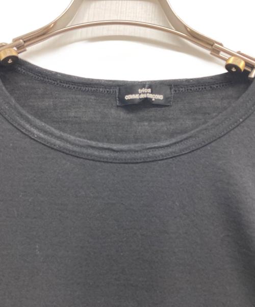 tricot COMME des GARCONS（トリココムデギャルソン）tricot COMME des GARCONS (トリココムデギャルソン) 裾フリルカットソー ブラック サイズ:ーの古着・服飾アイテム