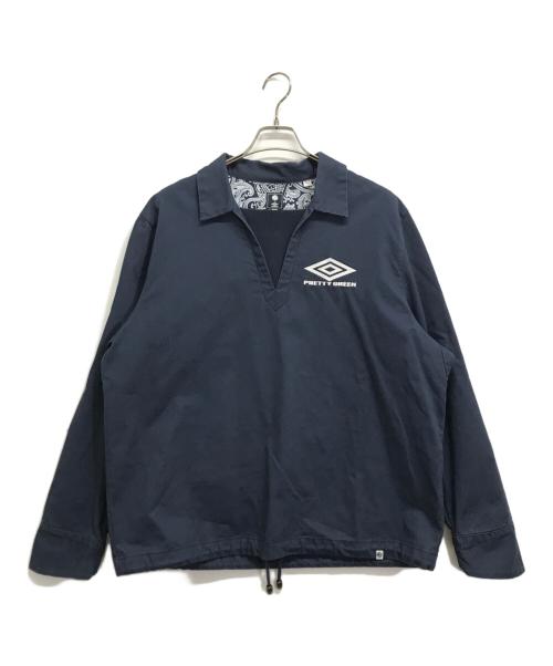 UMBRO（アンブロ）UMBRO (アンブロ) Pretty Green (プリティーグリーン) カットソー ネイビー サイズ:Lの古着・服飾アイテム