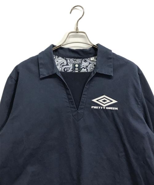 UMBRO（アンブロ）UMBRO (アンブロ) Pretty Green (プリティーグリーン) カットソー ネイビー サイズ:Lの古着・服飾アイテム