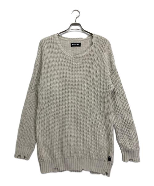 REPLAY（リプレイ）REPLAY (リプレイ) ニット ベージュ サイズ:XLの古着・服飾アイテム