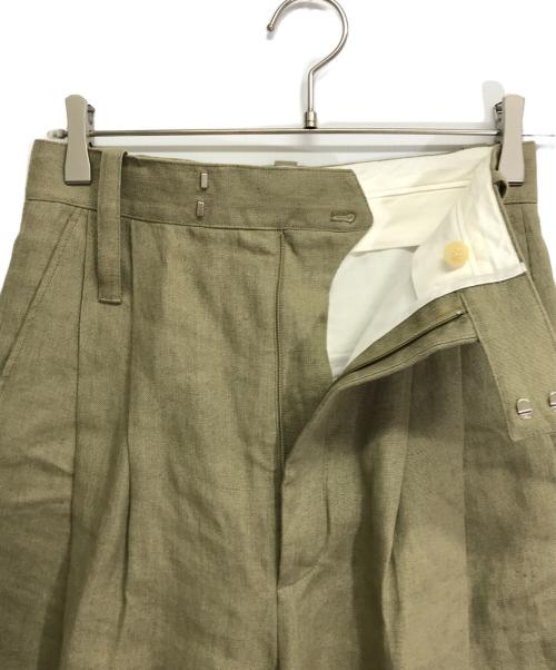 CELINE（セリーヌ）CELINE (セリーヌ) フィービーファイロ ・ リネンパンツ オリーブ サイズ:34 未使用品の古着・服飾アイテム