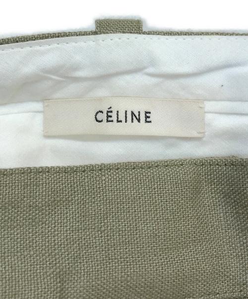 CELINE（セリーヌ）CELINE (セリーヌ) フィービーファイロ ・ リネンパンツ オリーブ サイズ:34 未使用品の古着・服飾アイテム