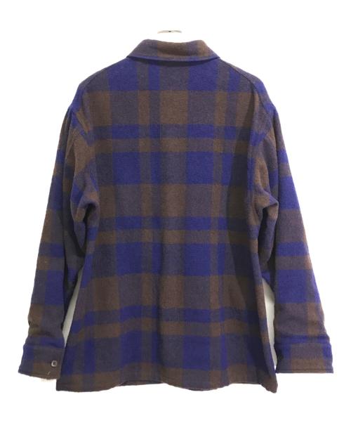 KAPTAIN SUNSHINE（キャプテンサンシャイン）KAPTAIN SUNSHINE (キャプテンサンシャイン) Mill Shirt Jacket ブラウン×ネイビー サイズ:40の古着・服飾アイテム