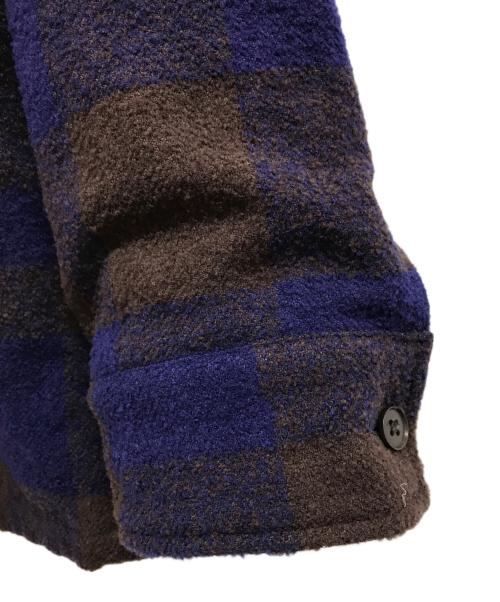 KAPTAIN SUNSHINE（キャプテンサンシャイン）KAPTAIN SUNSHINE (キャプテンサンシャイン) Mill Shirt Jacket ブラウン×ネイビー サイズ:40の古着・服飾アイテム