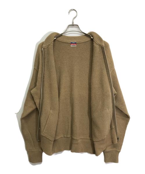 45rpm（45アールピーエム）45rpm (45アールピーエム) ニットジャケット ベージュ サイズ:-の古着・服飾アイテム