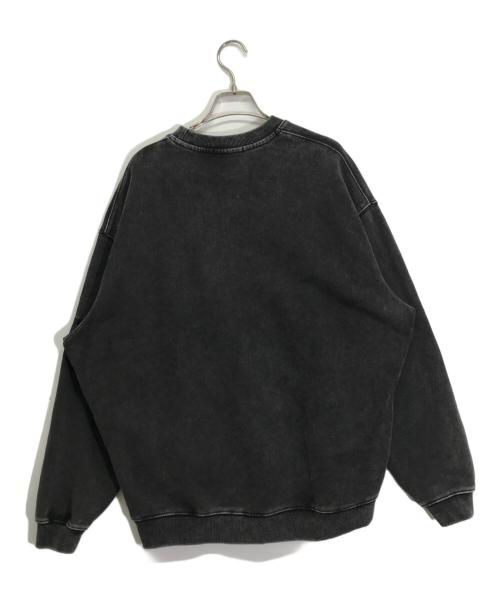 btmk（ビーティーエムケー）BTMK (ビーティーエムケー) ウォッシュ加工スウェット ブラック サイズ:Sの古着・服飾アイテム