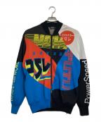 DIESELディーゼル）の古着「総柄ブルゾン」｜ブルー