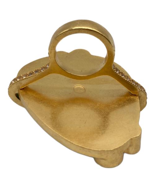 Dior（ディオール）DIOR (ディオール) ターコイズリング ゴールド サイズ:7号の古着・服飾アイテム