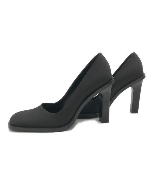 GUCCI（グッチ）GUCCI (グッチ) スクエアトゥーハイヒールパンプス ブラック サイズ:36.5の古着・服飾アイテム