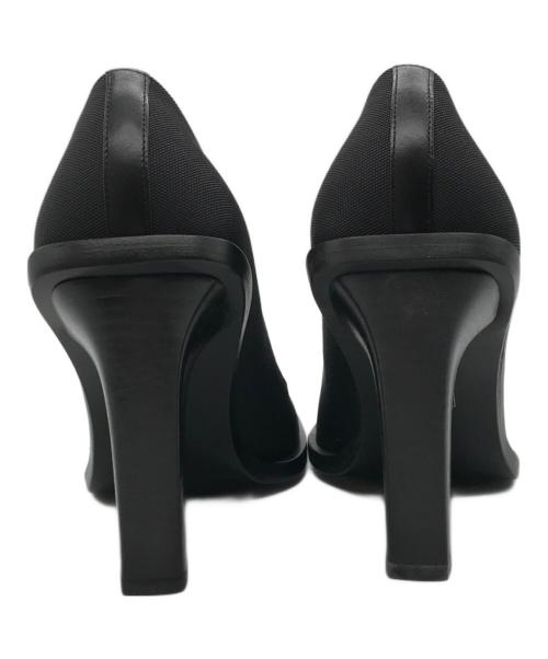 GUCCI（グッチ）GUCCI (グッチ) スクエアトゥーハイヒールパンプス ブラック サイズ:36.5の古着・服飾アイテム