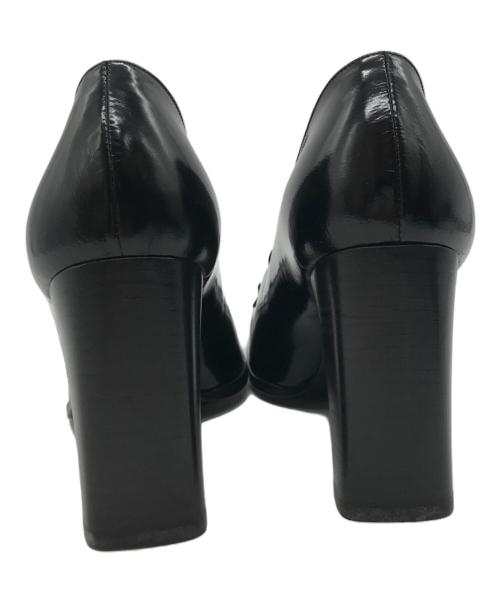 GUCCI（グッチ）GUCCI (グッチ) スクエアトゥーホースビットパンプス ブラック サイズ:36.5の古着・服飾アイテム
