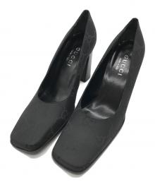 GUCCI（グッチ）の古着「GG柄パンプス」｜ブラック