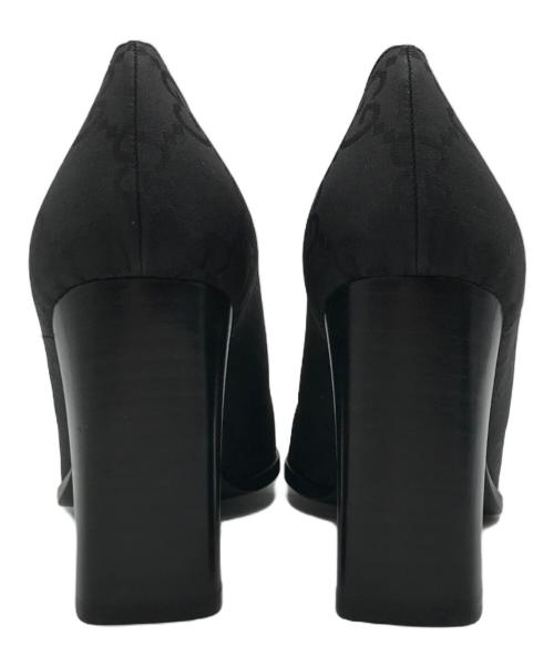 GUCCI（グッチ）GUCCI (グッチ) GG柄パンプス ブラック サイズ:36.5の古着・服飾アイテム