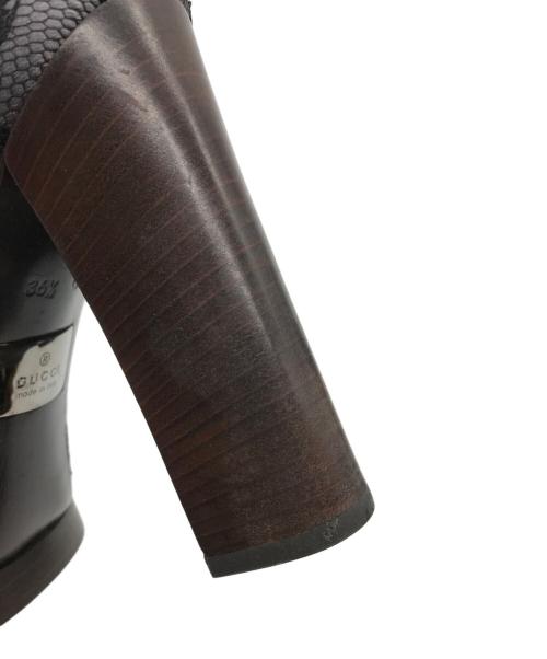 GUCCI（グッチ）GUCCI (グッチ) ハイヒールパンプス ブラック サイズ:36.5の古着・服飾アイテム