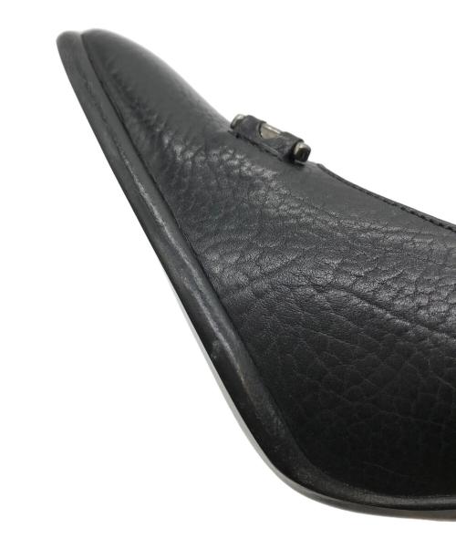 GUCCI（グッチ）GUCCI (グッチ) スクエアトゥービットパンプス ブラック サイズ:36　1/2の古着・服飾アイテム