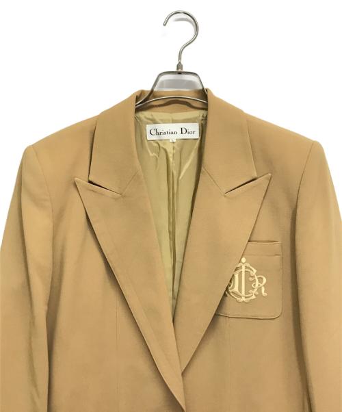 Christian Dior（クリスチャン ディオール）Christian Dior (クリスチャン ディオール) テーラードジャケット ベージュ サイズ:Lの古着・服飾アイテム