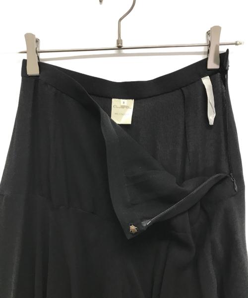 Christian Dior（クリスチャン ディオール）Christian Dior (クリスチャン ディオール) シルクドレープパンツ ブラック サイズ:9の古着・服飾アイテム