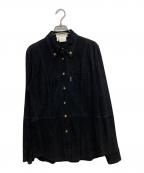 ESCADAエスカーダ）の古着「スウェードシャツ」｜ブラック