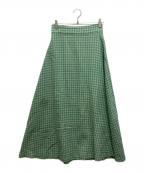 Ron Hermanロンハーマン）の古着「チェック ロングスカート」｜グリーン
