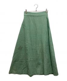 Ron Herman（ロンハーマン）の古着「チェック ロングスカート」｜グリーン