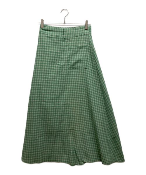 Ron Herman（ロンハーマン）Ron Herman (ロンハーマン) チェック ロングスカート グリーン サイズ:Sの古着・服飾アイテム