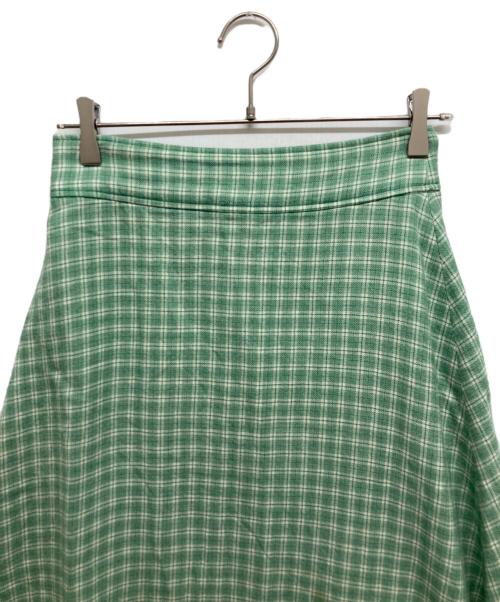 Ron Herman（ロンハーマン）Ron Herman (ロンハーマン) チェック ロングスカート グリーン サイズ:Sの古着・服飾アイテム