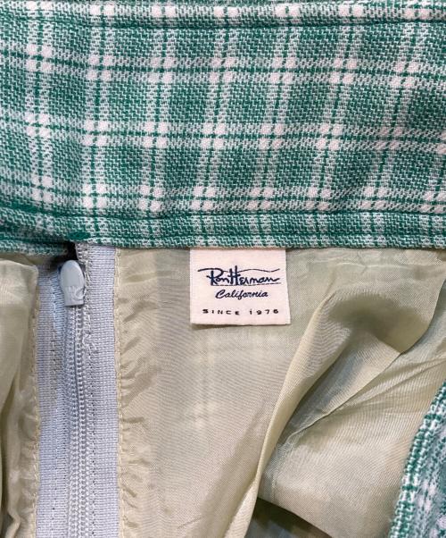 Ron Herman（ロンハーマン）Ron Herman (ロンハーマン) チェック ロングスカート グリーン サイズ:Sの古着・服飾アイテム