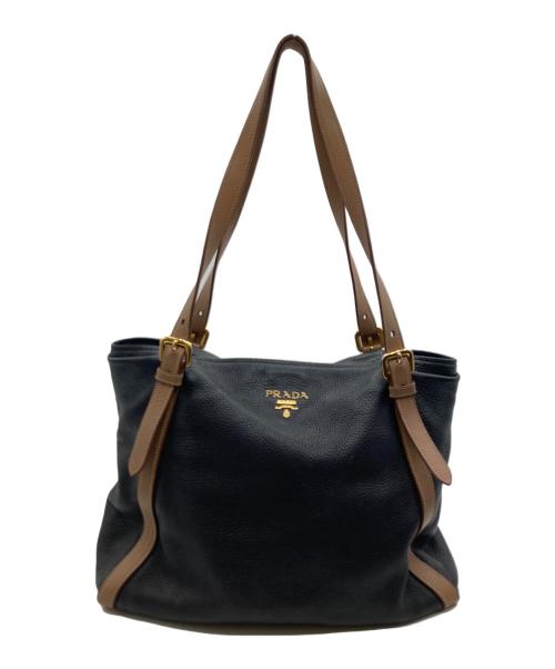 PRADA（プラダ）PRADA (プラダ) トートバッグ ネイビーの古着・服飾アイテム