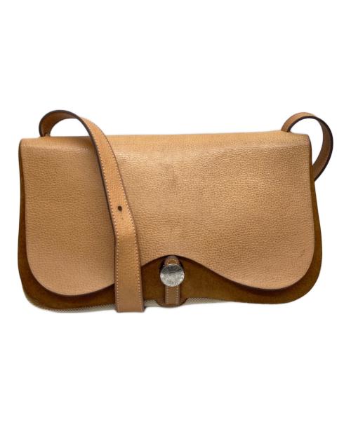 HERMES（エルメス）HERMES (エルメス) ショルダーバッグ ベージュの古着・服飾アイテム