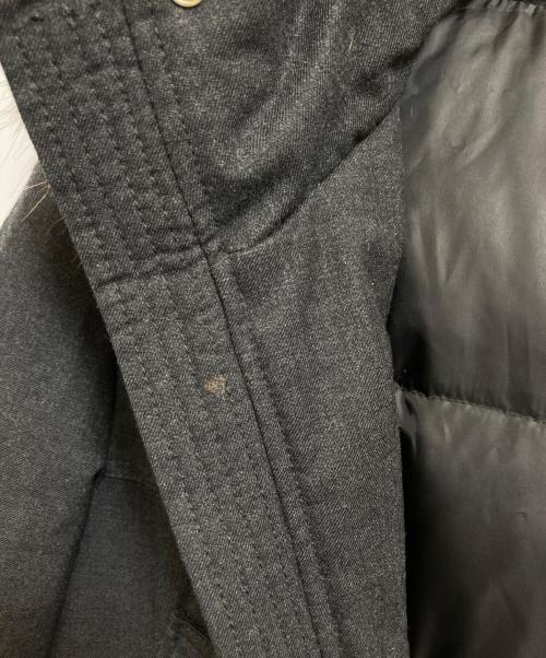 J.PRESS（ジェイプレス）J.PRESS (ジェイプレス) ラクーンファー付きダウンコート ブラック サイズ:Mの古着・服飾アイテム