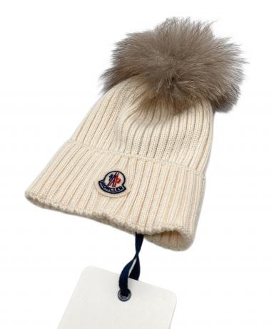 中古・古着通販】MONCLER (モンクレール) ニットキャップ ホワイト