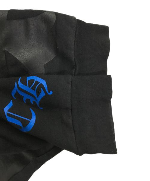 CHROME HEARTS（クロムハーツ）CHROME HEARTS (クロムハーツ) マルチカラー セメタリークロス プルオーバーパーカー ブラック サイズ:XLの古着・服飾アイテム