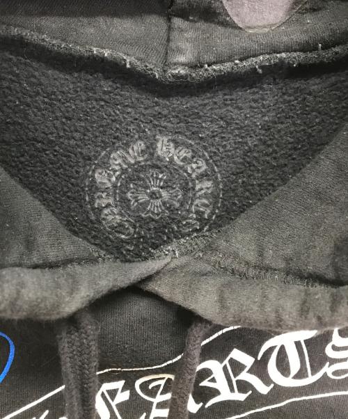 CHROME HEARTS（クロムハーツ）CHROME HEARTS (クロムハーツ) マルチカラー セメタリークロス プルオーバーパーカー ブラック サイズ:XLの古着・服飾アイテム
