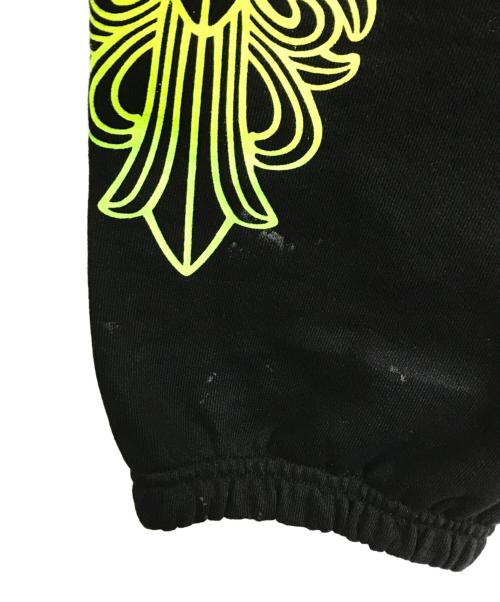 CHROME HEARTS（クロムハーツ）CHROME HEARTS (クロムハーツ) グラデーションクロス サークルロゴスウェットパンツ ブラック サイズ:Sの古着・服飾アイテム
