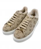 LOUIS VUITTONルイ ヴィトン）の古着「モノグラム レザー ローカットスニーカー」｜ベージュ