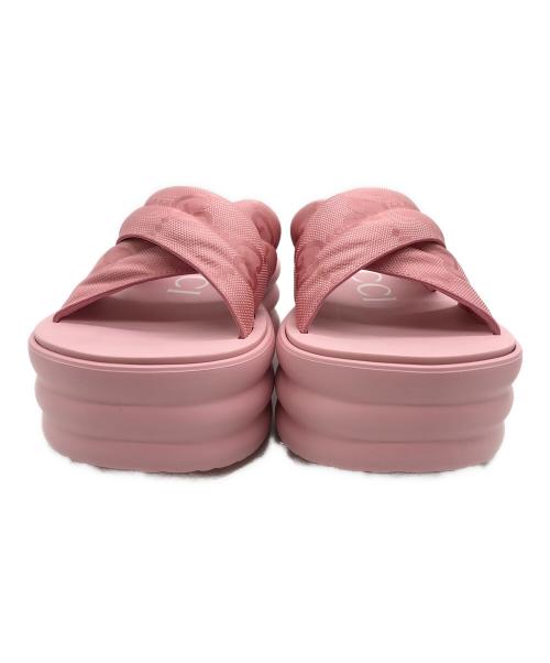 GUCCI（グッチ）GUCCI (グッチ) パテットGGプラットフォームサンダル ピンク サイズ:37の古着・服飾アイテム
