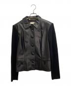 ESCADAエスカーダ）の古着「レザージャケット」｜ブラック