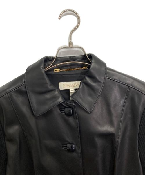 ESCADA（エスカーダ）ESCADA (エスカーダ) レザージャケット ブラック サイズ:40の古着・服飾アイテム