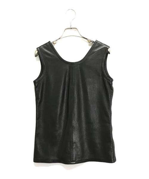 Yves Saint Laurent（イヴサンローラン）Yves Saint Laurent (イヴサンローラン) ノースリーブブラウス ブラック サイズ:36の古着・服飾アイテム