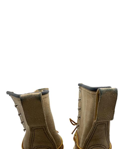 RED WING（レッドウィング）RED WING (レッドウィング) スチールトゥスエードレースアップロガーブーツ ベージュ サイズ:26の古着・服飾アイテム