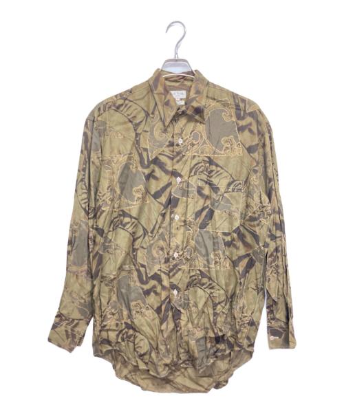 PAUL SMITH（ポールスミス）Paul Smith (ポールスミス) 総柄シャツ オリーブ サイズ:Ｍの古着・服飾アイテム
