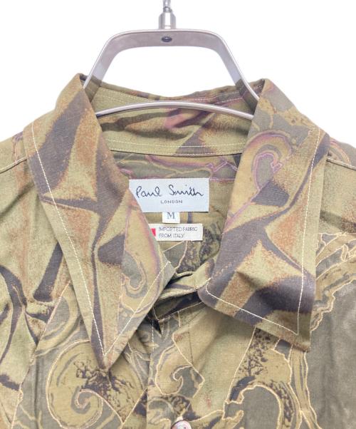PAUL SMITH（ポールスミス）Paul Smith (ポールスミス) 総柄シャツ オリーブ サイズ:Ｍの古着・服飾アイテム