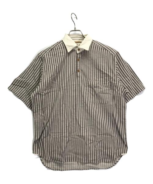 45rpm（45アールピーエム）45rpm (45アールピーエム) ポロシャツ ブラウン サイズ:3の古着・服飾アイテム