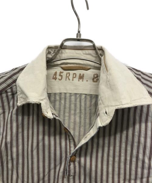 45rpm（45アールピーエム）45rpm (45アールピーエム) ポロシャツ ブラウン サイズ:3の古着・服飾アイテム