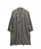 COMME des GARCONS HOMMEコムデギャルソン オム）の古着「アーカイブチェックコート」｜グレー