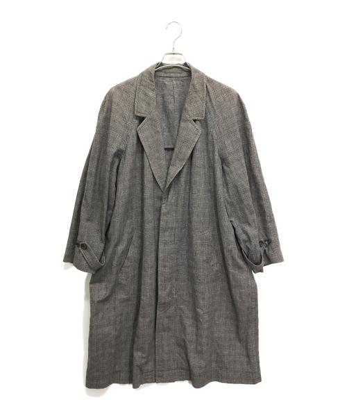 COMME des GARCONS HOMME（コムデギャルソン オム）COMME des GARCONS HOMME (コムデギャルソン オム) アーカイブチェックコート グレー サイズ:Mの古着・服飾アイテム