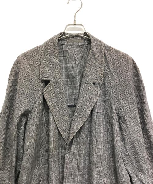 COMME des GARCONS HOMME（コムデギャルソン オム）COMME des GARCONS HOMME (コムデギャルソン オム) アーカイブチェックコート グレー サイズ:Mの古着・服飾アイテム