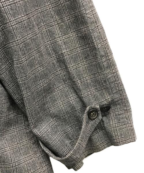 COMME des GARCONS HOMME（コムデギャルソン オム）COMME des GARCONS HOMME (コムデギャルソン オム) アーカイブチェックコート グレー サイズ:Mの古着・服飾アイテム