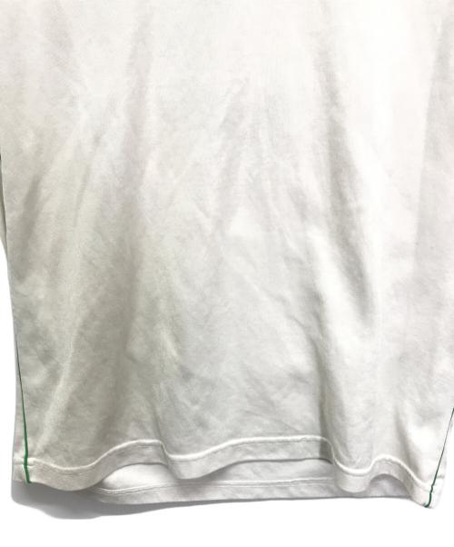 adidas Originals（アディダスオリジナル）adidas originals (アディダスオリジナル) ゲームシャツ ホワイト×グリーン サイズ:Mの古着・服飾アイテム