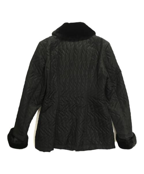 Christian Dior（クリスチャン ディオール）Christian Dior (クリスチャン ディオール) 襟ファー付きコート ブラック サイズ:Lの古着・服飾アイテム